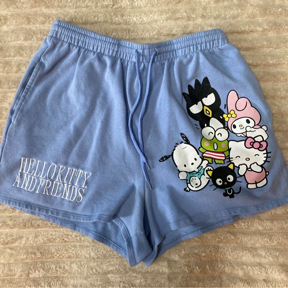 Hello Kitty and Friends Sanrio Character Fleece Lounge Shorts - Women's Large